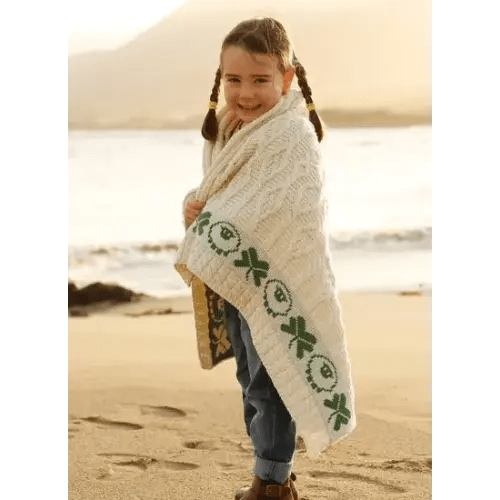 Aran Shamrock Baby Wrap