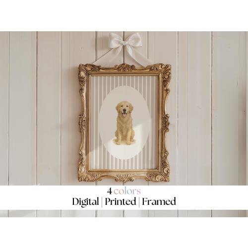 Golden Retriever Nursery Print, Lab Nursery Print,golden retriever wall art nursery,golden retriever nursery decor,vintage dog print nursery