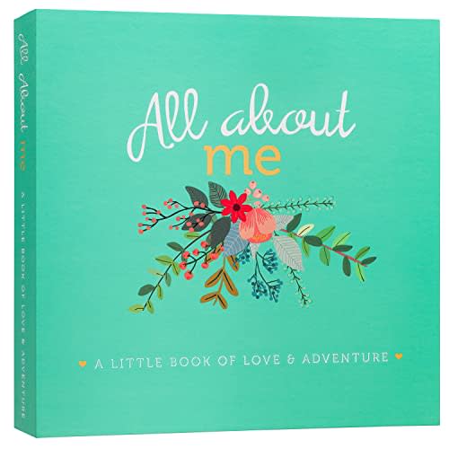 RubyRoo Baby Memory Book - Milestone Journal for Baby Girl - Baby Keepsake Photo Album - First 5 Years Scrapbook - Pregnancy Gift for Baby Shower, 60 Page Hardcover Record Book for Newborn - Floral