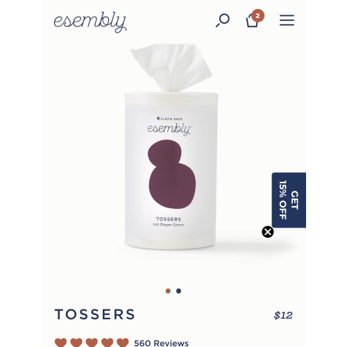 Tossers 100 pk disposable inserts
