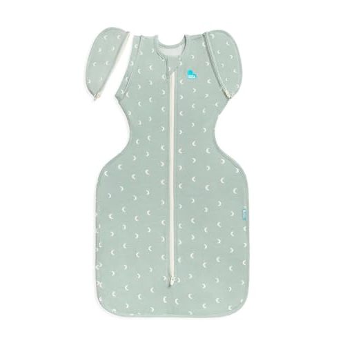 Love to Dream Swaddle Up Transition Bag Original, Arms Up Position, Light and Ultra Breathable Cotton - Sleep Bag - 1.0 TOG - (20-24°C) Ideal for Moderate Temps (Twinkle Powder Blue, Medium, 6–8.5kg)