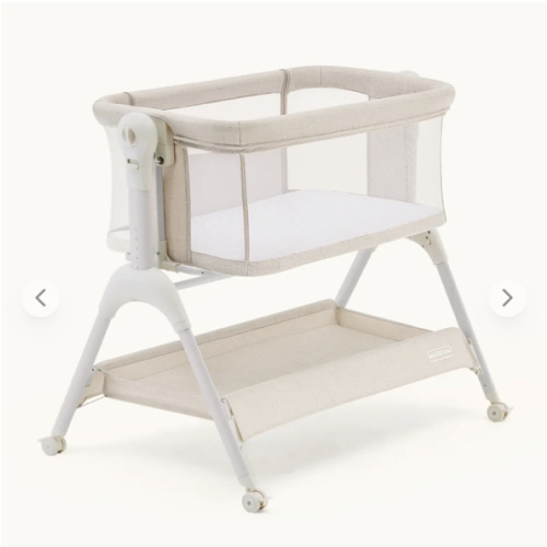 HARPPA Cuddly Sway | 3-in-1 Rocking Baby Bassinet & Bedside Sleeper with Anti-Reflux Mattress for Newborns | Attaches to Bed, Adjustable Height, Tool-Free Setup, Portable Wheels, CPSC Certified, Gentle Rocking Motion | Ideal for Infants, Safe Co-Sleeping