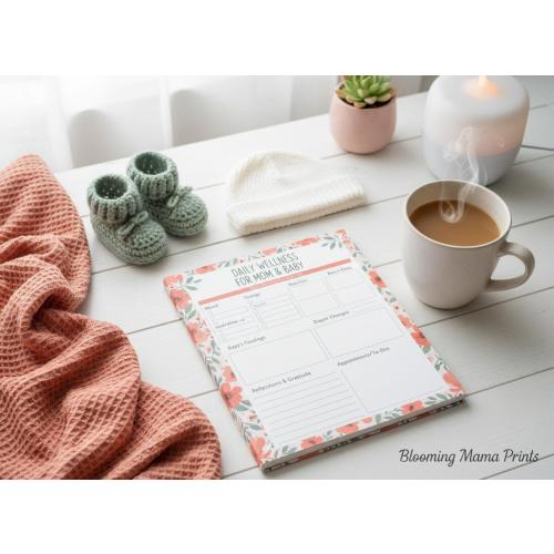Post Partum Depression Support For New Mom's Printable Journal