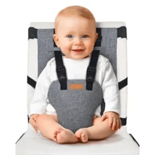 LIULIUBY Baby Travel Harness Seat - Super Compact High Chair for Babies - Lightweight & Ergonomic Carrier with Adjustable Straps - Perfect for Travel & Home Use - TikTok Shop