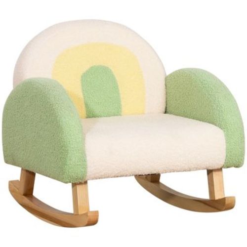 TopComfy Baby Bouncer and Rocker, Leisure Sofa Chair, Baby Rocker Chair, Kids Arm Chair for Nursery or Playroom, Green,19.75”*17.75”*17.25"