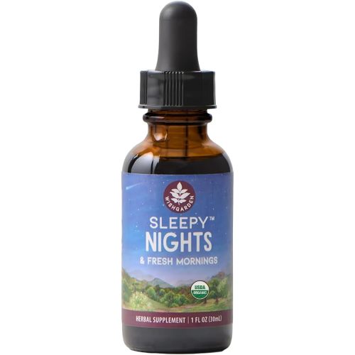 WishGarden Herbs Sleepy Nights, Melatonin-Free Sleep Tincture, 1oz