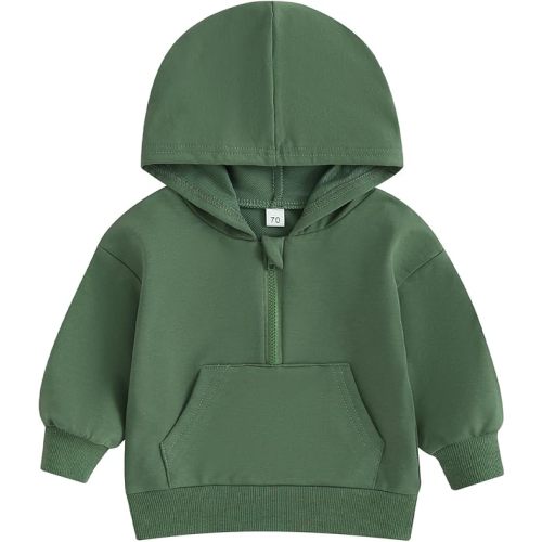 Ledy Champswiin Unisex Baby Boy Girl Clothes Hooded Sweatshirts Solid Color Long Sleeve Hoodies Toddler Top