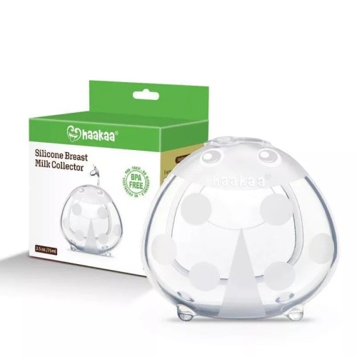 Haakaa Ladybug Silicone Milk Collector 2.5 oz. | In His Hands- 2 pack with bag