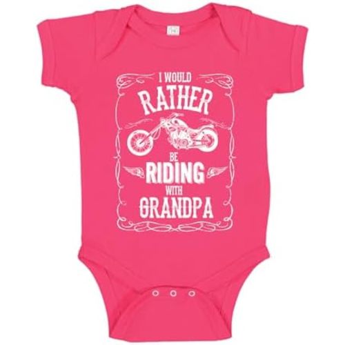 I'd Rather Be Riding with Grandpa Baby One Piece or Toddler T-Shirt