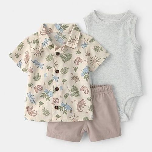 Boys Boys Carter's 3-Piece Desert Short-Sleeve Top & Short Set