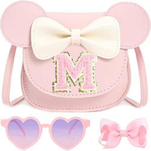 Toddler Purse for Girls Birthday Gift, Little Girls Purse Kids Wallet Mouse Crossbody Bag Gift Set