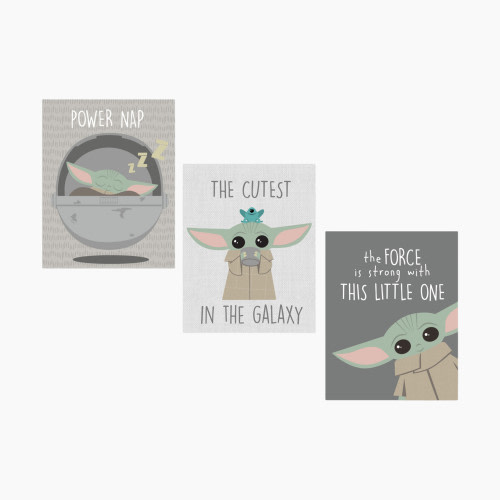 Lambs & Ivy 3-Piece Unframed Wall Art - Star Wars The Child