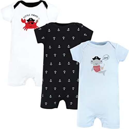 Hudson Baby Unisex Cotton Rompers