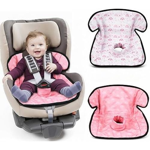 2 Pack Boho Car Seat Protector for Potty Training Waterproof Piddle Pad Cover from Spillages Nappy Leaks Toilet Training Anti Slip Backing Strollers Carseat Liner for Toddlers Babies