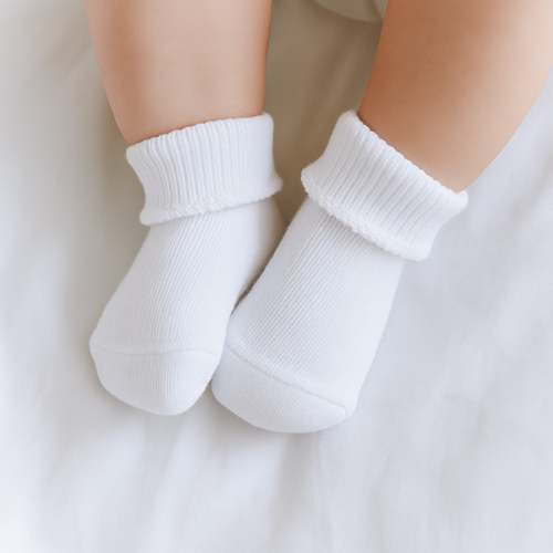 Magnolia Baby Unisex Essentials White Socks - White Trim
