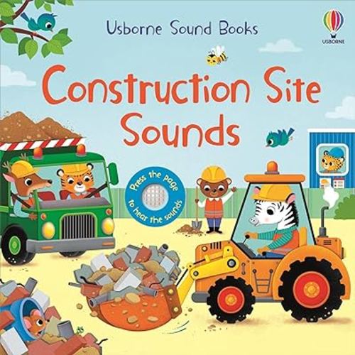 Construction Site Sounds: An Engaging Interactive Experience with Machinery and Truck Sounds and Illustrations