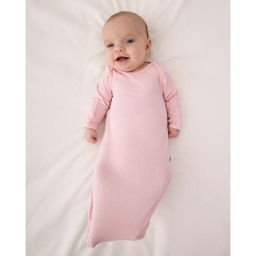 Prima Pink Ribbed Infant Gown – Little Sleepies