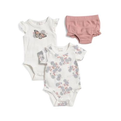 Infant Girls 3pc Floral Bodysuits And Knit Bloomers Set | Kids & Baby | TJ Maxx