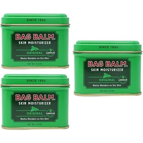 Bag Balm Vermont's Original for Dry Chapped Skin Conditions - Hand & Body (4 Ounce (Pack of 3))