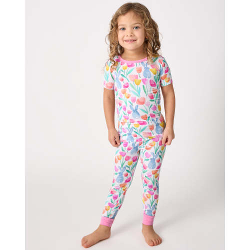 Garden Hop Two-Piece Short Sleeve Pajama Set | Little Sleepies