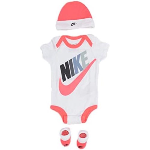 Nike Baby 3-Piece Bodysuit Box Set (Bodysuit, Hat & Booties)