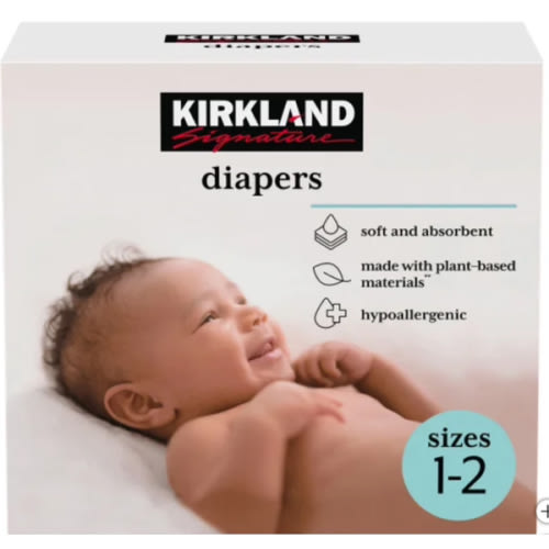 Kirkland Signature Diapers Sizes 1-2