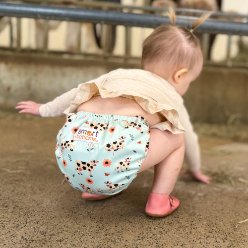 Organic Cotton All-in-One Cloth Diaper - Moo & You | Smart Bottoms