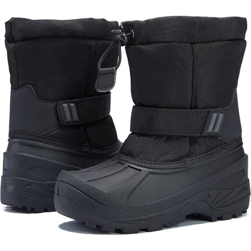 MORENDL Kids' Snow Boots Insulated Waterproof Fur Lined Warm Anti-Slip Winter Shoes for Boys and Girls Outdoor Walking(Toddler/Little Kid)