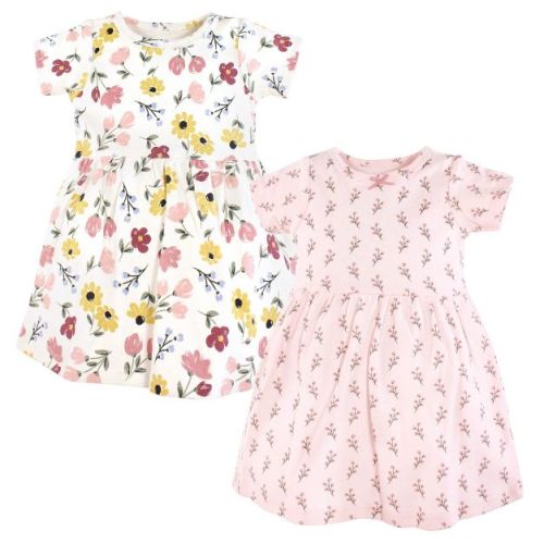 Luvable Friends Hudson Baby Short-Sleeve Dresses 2pk