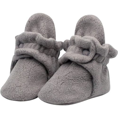Zutano Unisex Fleece Baby Booties, Two Snap Closure, Newborn to 24 Months