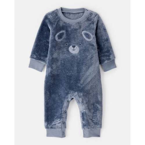 Dog Velour Jumpsuit - 9 months