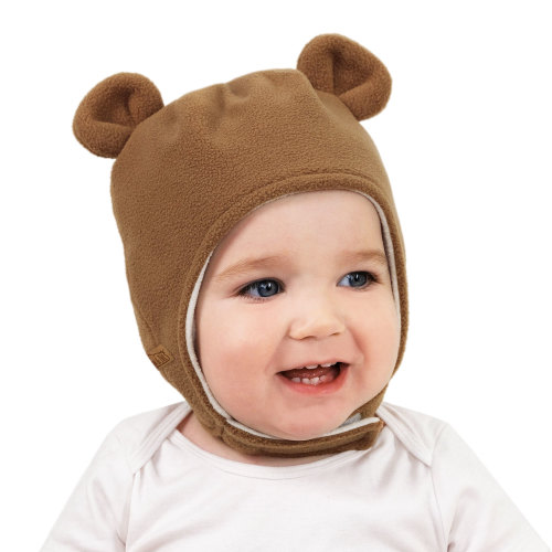 Kids Fleece Animal Hats | Brown Bear Toddler Hats | Jan & Jul