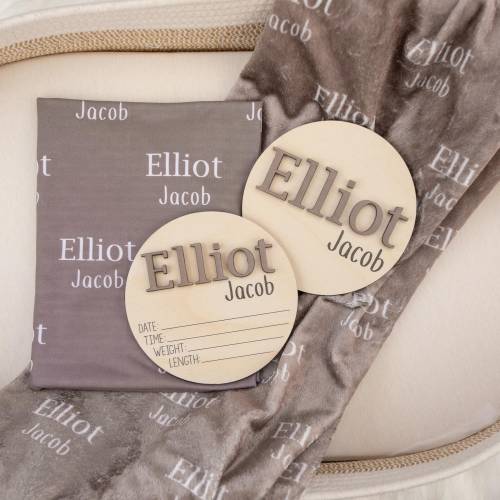 Baby Name Blanket, Newborn Name Swaddle, Personalized Baby Name Swaddle, Hospital Blanket, Baby Shower Gift, Name Blanket For Boy or Girl