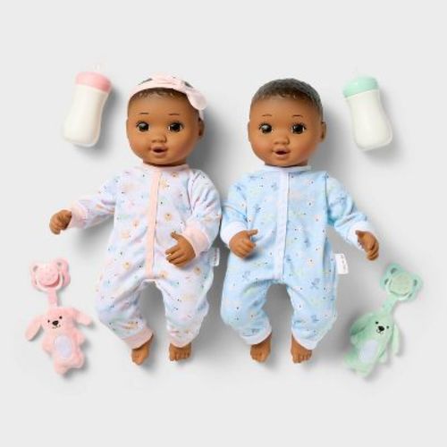 14" Boy Girl Twin Baby Dolls - Gigglescape™