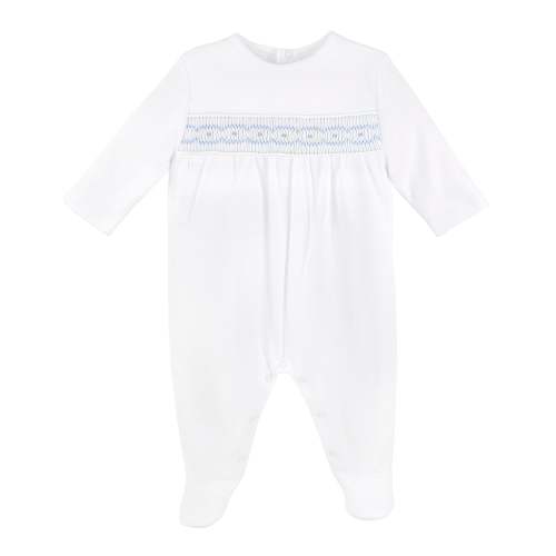 Sweet Seeds Embroidey Footie | Baby Boy