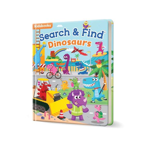 My First Search & Find: Dinosaurs Board Book – Fun Dinosaur Search for Toddlers Ages 2+ | Boost Focus, Learn Colors & Numbers | Great Read-Together Gift