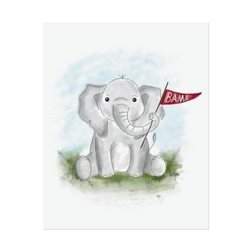 Alabama football nursery print 8x10
