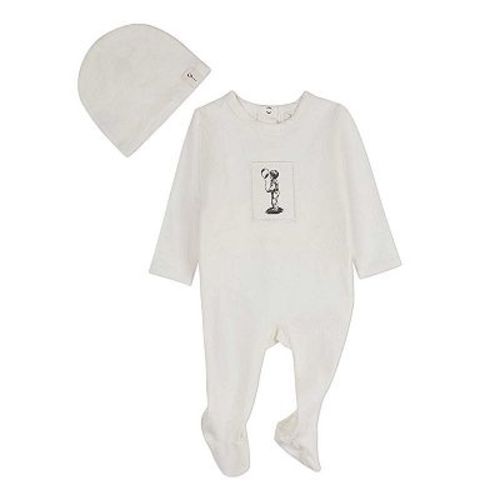 2 Piece Baby Boys "The Little Boy And His Balloon" Cotton Rich Footie Set