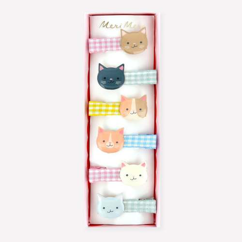 Kitten Club Hair Clips (x 6)