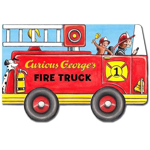 Curious George's Fire Truck (mini movers shaped board books)