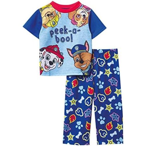 Nickelodeon boys Paw Patrol | Baby Shark 2-piece Loose-fit Pajama Set, Soft & Cute for Kids