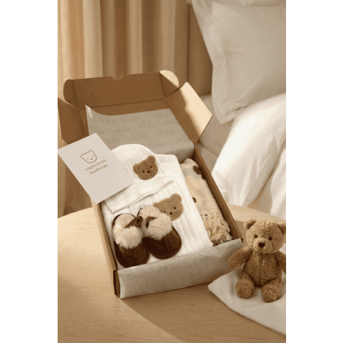 The Cozy Boucle Baby Bear Personalised Gift Box