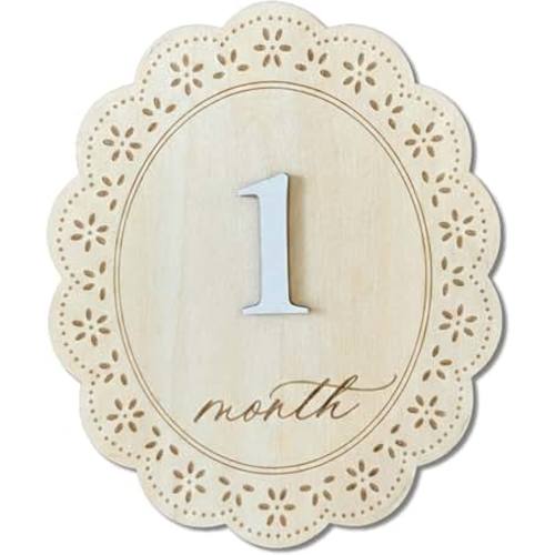 Amazon.com: Baby Girl Monthly Milestone Signs, 1-12 Monthly Baby Milestone Girl, Newborn Photography Props Double-Sided, Nursery Decor for Girls (M03)