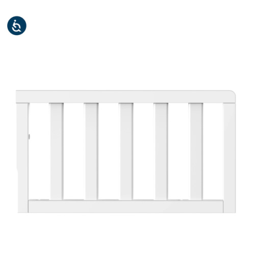 Toddler Guard Rail, Matte White (F09501) | Crib Conversion Kit | Child Craft, Matte White