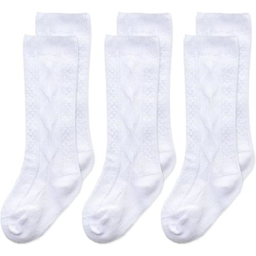 Mini angel Baby Knee High Socks Cable Knit Long Stockings Seamless Cotton Socks-Newborn Infant Toddler Boys Girls 3/5 Pairs
