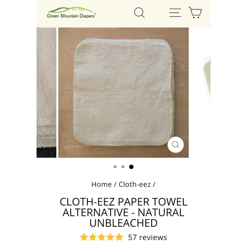 Cloth-eez washable reusable paper towel alternative