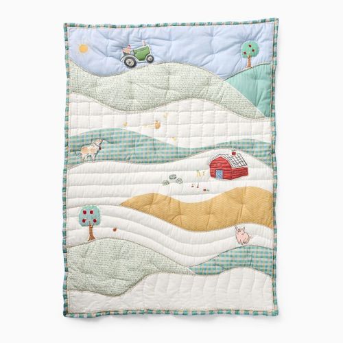Farm Reversible Baby Quilt