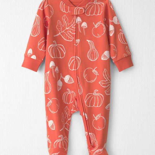 Baby Organic Cotton Sleeper in Autumn Gourds | Carter’s Oshkosh Canada