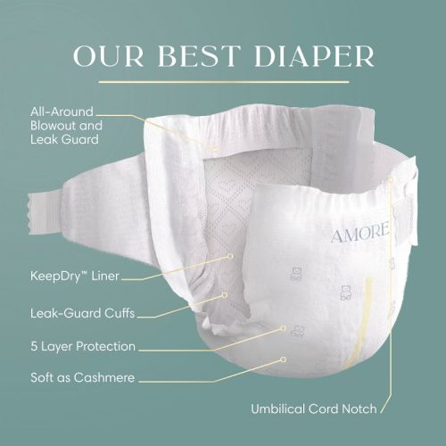 Amore by Pampers Diapers Super Pack - Size 1 - 82ct