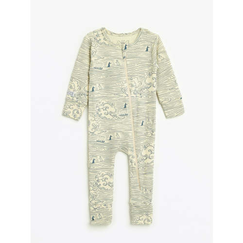 Walking on Water PJ Footless Onesie Ribbed Cotton-Bamboo Blend – Holy Pals